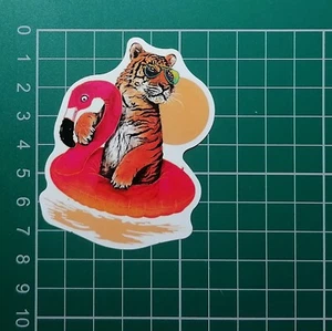 Tiger Glossy Vinyl Sticker * Laptop Phone Case Car Skateboard Bike Beauty - Picture 1 of 1