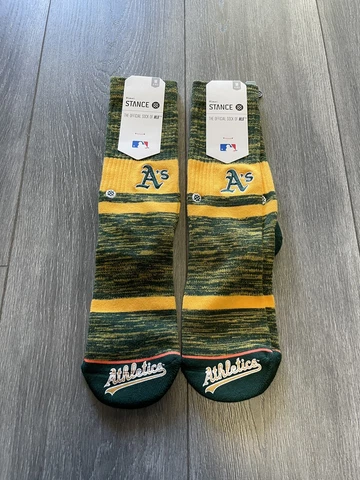 2 Pack - Stance Women's Oakland Athletics MLB Classic Crew Socks Size M Cover