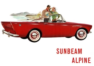 Sunbeam Alpine Series 2 Poster - Ideal Gift! - 16"x12" - Picture 1 of 1