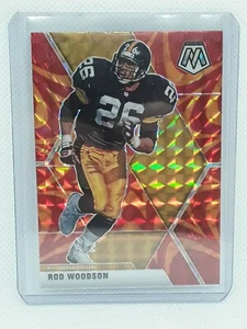 Rod Woodson 2020 Panini Mosaic Football #173 ORANGE REACTIVE Pittsburgh Steelers - Picture 1 of 2