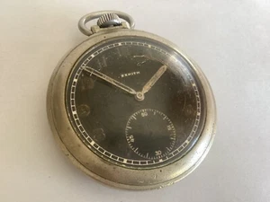 World War 2 German Officers Military Pocket Watch by Zenith - Picture 1 of 7