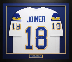 Charlie Joiner Autographed & Framed White San Diego Chargers Jersey JSA COA - Picture 1 of 5