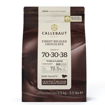 Callebaut | Receipe No. 70-30-38 | Zartbitterschokolade | 2,5kg - 1er Pack - Bild 1 von 4