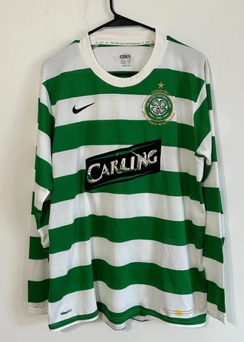 Celtic 2007/08 Home Soccer Jersey - Lisbon Anniversary - Long Sleeve - Large Cover