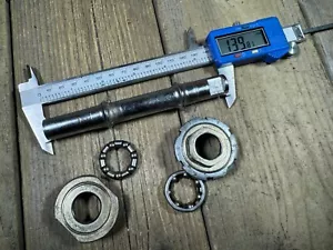Antique Bicycle Ofmega Crankset Cottered Crank BB Bottom Bracket Italy USED - Picture 1 of 18