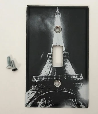 Крышка переключателя света с одним переключателем Эйфелевой башни Париж Франция  - Изображение 1 из 3