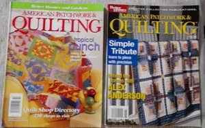 American Patchwork Quilting Magazine Lot Of 2 Tropical Punch Rotary Cut Y2k - Picture 1 of 2
