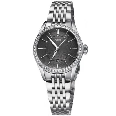 Oris Women's Artelier Watch Automatic Diamond Grey Dial Steel 01 561 7722 4953MB - Image 1 of 2