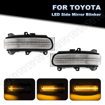Sequential LED Side Mirror Turn Signal Lights For 06-11 Toyota Camry 08-12 Vios - Image 1 of 4