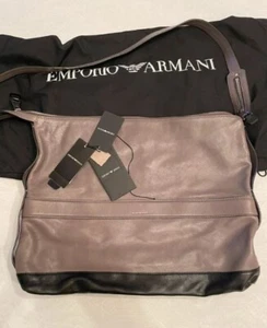 Umhängetasche, Armani, Grau, Leder - Bild 1 von 6