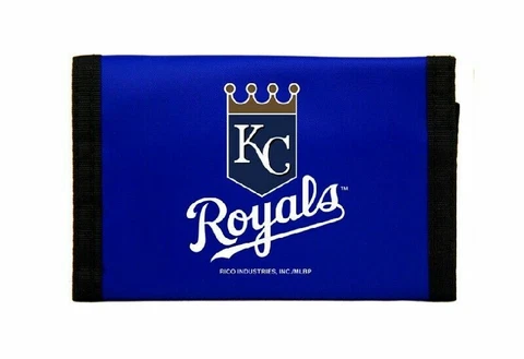 MLB Rico Industries Nylon Trifold Wallet Kansas City Royals Cover
