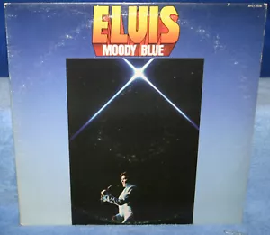 Elvis Presley "Moody Blue" 1977 Translucent Blue Vinyl LP RCA AFL1-2428 - Picture 1 of 6