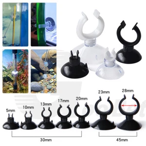 Aquarium Suction Cup Clips Suckers Bracket Fish Tank Filter Hose Pipe Pump Tube - Picture 1 of 30