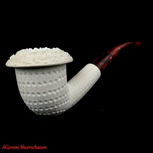 Calabash Block Meerschaum Pfeife Smoking Pipe, Turkish Carved Tobacco Pipe AG... - Bild 1 von 12