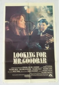 Vintage 1977 Original Looking For Mr. Goodbar Folded Movie Poster 41" 27" Gere - Picture 1 of 23