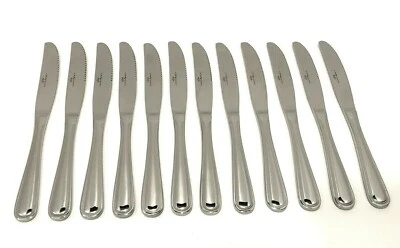 Set of 12 Update International Regency 62 Stainless Steel Dinner Knives NEW - Image 1 of 4