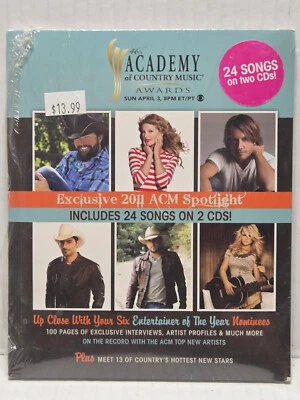 2011 ACM Spotlight 100 page Mini Magazine 24 Songs On 2 CDs 4 Country Postcards - Image 1 of 2