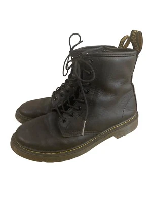 Botas de Combate Dr. Martens Juveniles Talla 4(M) 5(F) Cuero Negro Cremallera Lateral 1460 J Foto 1 de 4