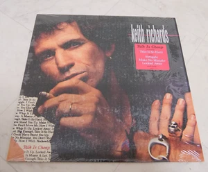 KEITH RICHARDS / TALK IS CHEAP US PRESSING LP W/ INNER, SHRINK, HYPE STICKER - Picture 1 of 8