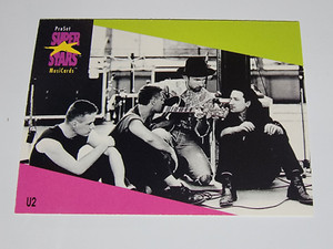 U2 1991 Pro Set Music Stars #106.  SUPER STARS