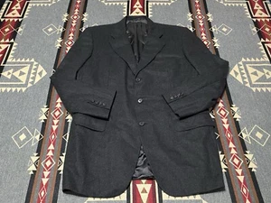 Belvest Suit Jacket Gray Wool Cashmere 46L Italy A62230 BR - Picture 1 of 9