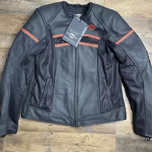 Harley-Davidson Brawler Leather Jacket Women’s Large 98007-21VW - Picture 1 of 16