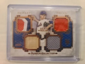 2014 Topps Museum Collection Primary Pieces Quad Relic Zack Wheeler 41/75 Mets - Picture 1 of 2