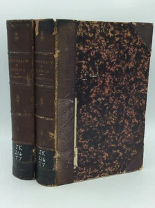 DEMOCRACY IN AMERICA, 2v by Alexis de Tocqueville - 1863 printing, scarce - Picture 1 of 7