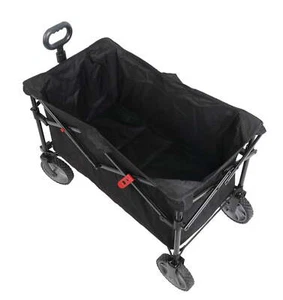 24 inches in Height,Ozark Trail Multi-Purpose Big Bucket Cart, Black Wagon,Black - Picture 1 of 13
