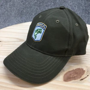 Bass Baseball Cap Hat Mens OS Green Cotton Adjustable Embroidered K-Products - Picture 1 of 11