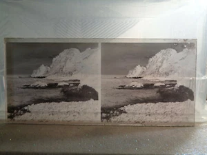 PLAQUE PHOTO EN VERRE STEREO PLOUMANACH   MER ROCHER  N°3 - Picture 1 of 1