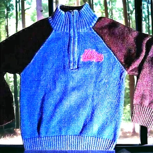 Little Boys Sweater, 1/4 Zip Pullover Blue Size 5 Tommy Hilfiger School Dress - Picture 1 of 6