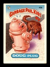 1985 Topps Garbage Pail Kids Series 2 Doug Plug #43b  