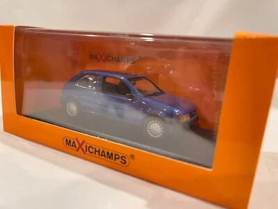 Ford Fiesta azul metálico 1/43 1995 MinichampS/Maxichamps Foto 1 de 4