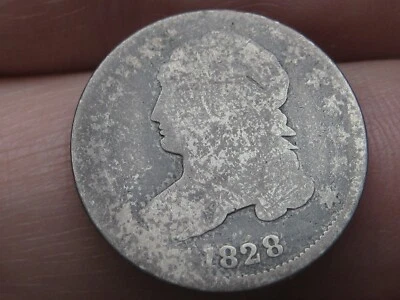 1828 Capped Bust Silver Dime- Small Date- About Good Details - Image 1 of 4