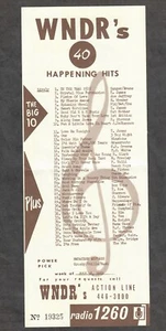 WNDR Radio 1260 Juli 1969 Top 40 Hits UMFRAGE Syracuse NY CS&N Teen cHEESECAKe - Bild 1 von 3