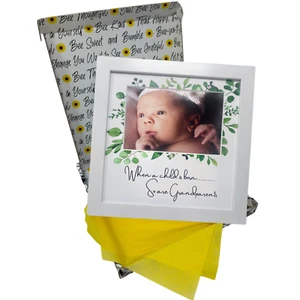 First Grandchild Picture Frame When a Child is Born So Are Grandparents Gift Box - Picture 1 of 11