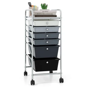 6 Drawers Rolling Storage Cart Organizer - Picture 1 of 28