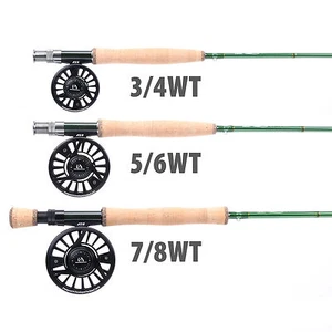 Canne Pêche à la Mouche + Moulinet Combo 3 4 5 6 7 8WT 4PCS IM10 & 3/4 5/6 7/8WT - Picture 1 of 14