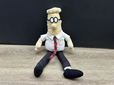"Muñeco colgante de felpa vintage de 12"" con personaje de tira cómica de Dilbert Gund" Foto 1 de 4