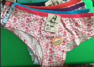 Angelina Cheeky Hipsters 6pk Sz M - Picture 1 of 3