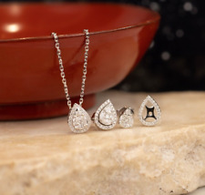 SALE‼️.64 CTW Diamond Jewelry Set PLATINUM JS187 (PRE-ORDER)