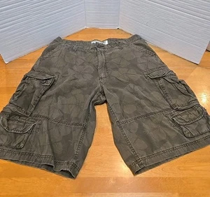 Urban Pipeline Brown Cargo Shorts Mens Size 36 Floral Soft Summer Skate Surf Vtg - Picture 1 of 15