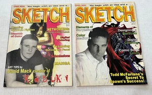 Sketch Magazine Issues 1 & 2 Comic Book Art Tips & Techniques 2000 - Picture 1 of 9