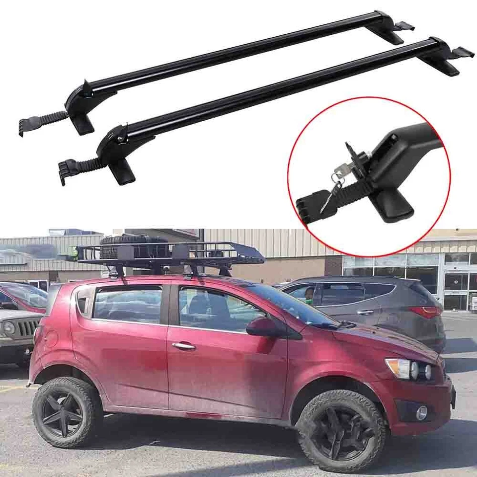 For Chevy Sonic 2012-2020 41.3'' Top Roof Rack Cross Bar Luggage Cargo Carrier Foto 1 de 4