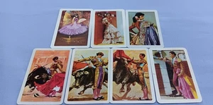 Vintage Swap Cards "Bulls and Bullfighters, Spanish Dancer" - Picture 1 of 2