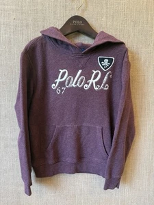 Polo Ralph Lauren Boys Maroon Hooded Sweatshirt Size 7 - Picture 1 of 2