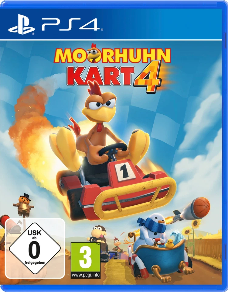 MARKT+TECHNIK Moorhuhn Kart 4 - PlayStation 4 (NEU & OVP)