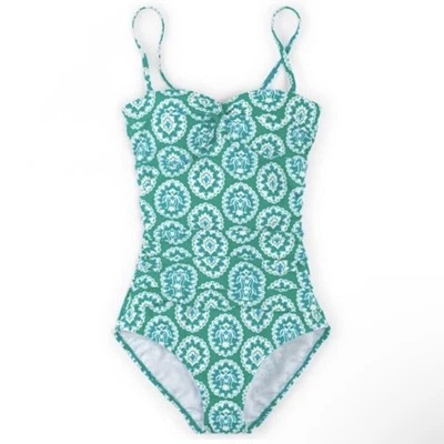 Boden Sorrento Medallón Traje de Baño Una Pieza 10 Turquesa Verde Boho Verano Playa Foto 1 de 4