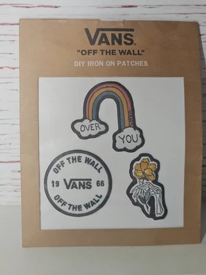 VANS Off The Wall Family Hágalo Usted Mismo Juego de Parches de Hierro Arco Iris "Over You" Nuevo Foto 1 de 4